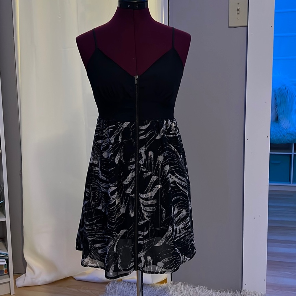 Ecoté Black and Floral Dress
